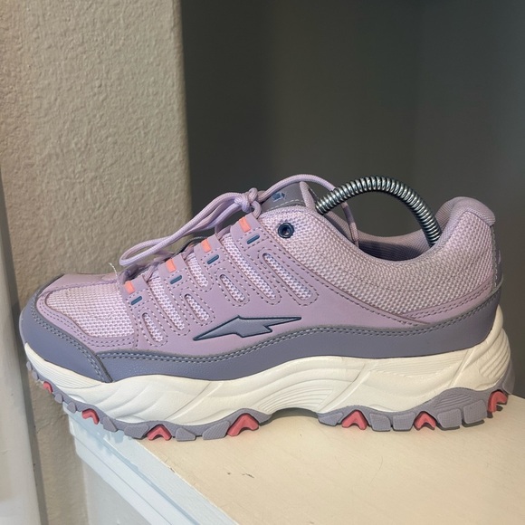 AVIA Womens Purple Gray White Athletic Running Walking WWAV21ES043 Shoes 10 - Picture 2 of 9